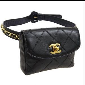 Chanel Vintage Belt Bag Black